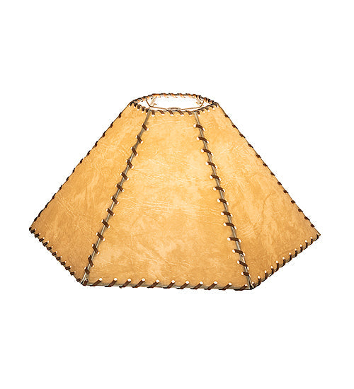 Meyda Lighting Fabric & Rawhide 16" Beige Textrene Shade