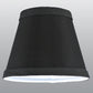 Meyda Lighting Faille 5" Black Shade