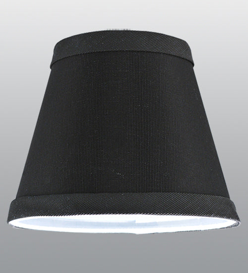 Meyda Lighting Faille 5" Black Shade