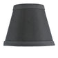 Meyda Lighting Faille 5" Black Shade
