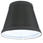 Meyda Lighting Faille 5" Black Shade