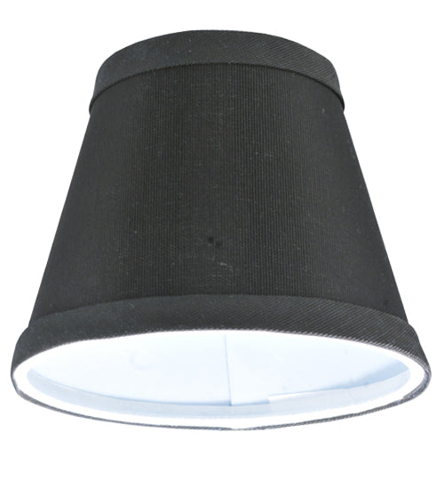 Meyda Lighting Faille 5" Black Shade