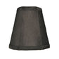 Meyda Lighting Faille 5"W x 5"H Half Black Fabric Shade