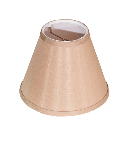 Meyda Lighting Faille 6"W x 5"H Taupe Transparent Copper Shade