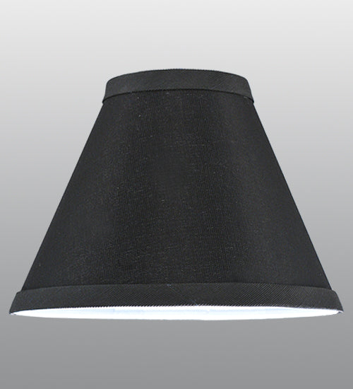 Meyda Lighting Faille 7" Black Parchment Shade