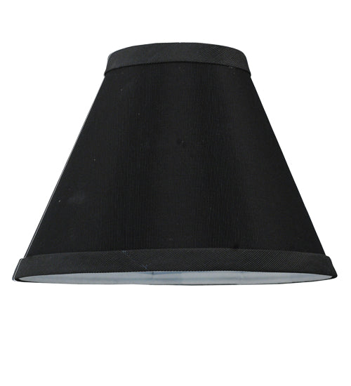 Meyda Lighting Faille 7" Black Parchment Shade