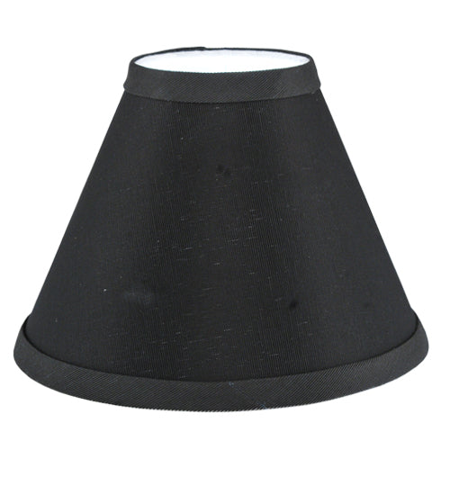Meyda Lighting Faille 7" Black Parchment Shade