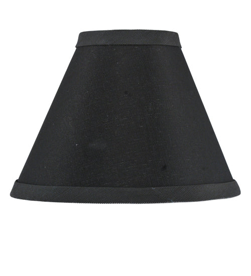 Meyda Lighting Faille 7" Black Parchment Shade