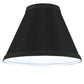 Meyda Lighting Faille 7" Black Parchment Shade