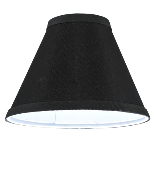 Meyda Lighting Faille 7" Black Parchment Shade