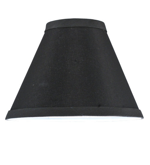 Meyda Lighting Faille 7" Black Parchment Shade