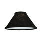 Meyda Lighting Faille 9"W x 5"H Black Fabric Shade