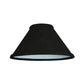 Meyda Lighting Faille 9"W x 5"H Black Fabric Shade
