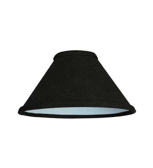 Meyda Lighting Faille 9"W x 5"H Black Fabric Shade