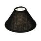 Meyda Lighting Faille 9"W x 5"H Black Fabric Shade