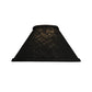 Meyda Lighting Faille 9"W x 5"H Black Fabric Shade