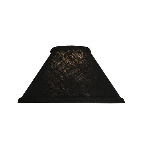 Meyda Lighting Faille 9"W x 5"H Black Fabric Shade