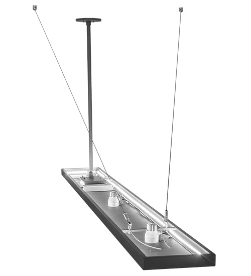 Meyda Lighting Faisceau 108" LED Ash Gray Island Pendant Light
