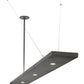 Meyda Lighting Faisceau 108" LED Ash Gray Island Pendant Light