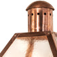 Meyda Lighting Falmouth 12" 3-Light Raw Copper Wall Sconce With Clear Seeded Shade Glass