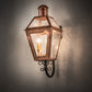 Meyda Lighting Falmouth 12" 3-Light Raw Copper Wall Sconce With Clear Seeded Shade Glass