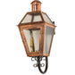 Meyda Lighting Falmouth 12" 3-Light Raw Copper Wall Sconce With Clear Seeded Shade Glass