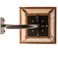 Meyda Lighting Falmouth 12" 3-Light Raw Copper Wall Sconce With Clear Seeded Shade Glass