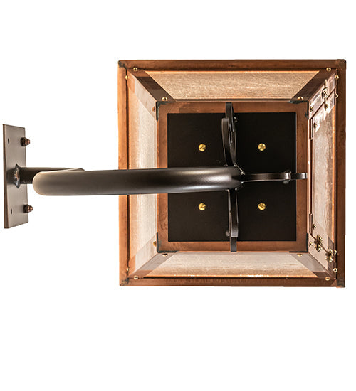 Meyda Lighting Falmouth 12" 3-Light Raw Copper Wall Sconce With Clear Seeded Shade Glass