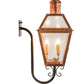 Meyda Lighting Falmouth 12" 3-Light Raw Copper Wall Sconce With Clear Seeded Shade Glass