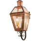 Meyda Lighting Falmouth 12" 3-Light Raw Copper Wall Sconce With Clear Seeded Shade Glass