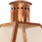 Meyda Lighting Falmouth 18" 3-Light Raw Copper Wall Sconce With Clear Seeded Shade Glass