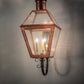 Meyda Lighting Falmouth 18" 3-Light Raw Copper Wall Sconce With Clear Seeded Shade Glass