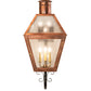Meyda Lighting Falmouth 18" 3-Light Raw Copper Wall Sconce With Clear Seeded Shade Glass