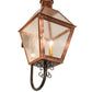 Meyda Lighting Falmouth 18" 3-Light Raw Copper Wall Sconce With Clear Seeded Shade Glass