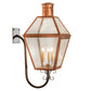 Meyda Lighting Falmouth 18" 3-Light Raw Copper Wall Sconce With Clear Seeded Shade Glass