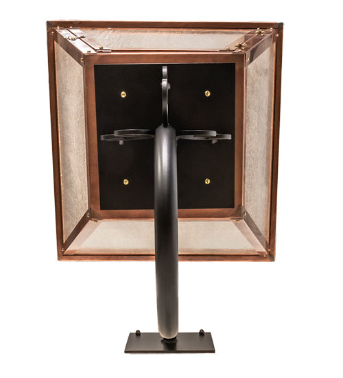 Meyda Lighting Falmouth 18" 3-Light Raw Copper Wall Sconce With Clear Seeded Shade Glass