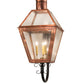 Meyda Lighting Falmouth 18" 3-Light Raw Copper Wall Sconce With Clear Seeded Shade Glass