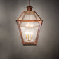 Meyda Lighting Falmouth 34" 4-Light Raw Copper & Raw Brass Pendant Light With Clear Seeded Shade Glass