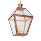 Meyda Lighting Falmouth 34" 4-Light Raw Copper & Raw Brass Pendant Light With Clear Seeded Shade Glass