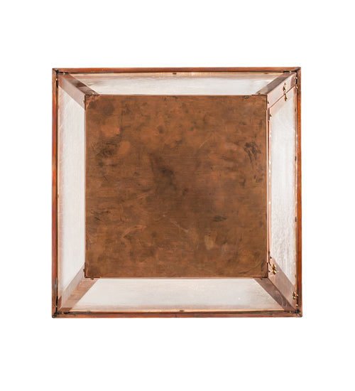 Meyda Lighting Falmouth 34" 4-Light Raw Copper & Raw Brass Pendant Light With Clear Seeded Shade Glass