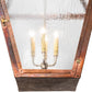 Meyda Lighting Falmouth 34" 4-Light Raw Copper & Raw Brass Pendant Light With Clear Seeded Shade Glass
