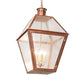 Meyda Lighting Falmouth 34" 4-Light Raw Copper & Raw Brass Pendant Light With Clear Seeded Shade Glass