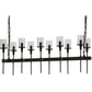 Meyda Lighting Fantasy 42" 10-Light Oil Rubbed Bronze Island Chandelier With Clear Shade Glass