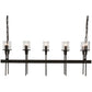 Meyda Lighting Fantasy 42" 10-Light Oil Rubbed Bronze Island Chandelier With Clear Shade Glass
