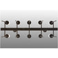 Meyda Lighting Fantasy 42" 10-Light Oil Rubbed Bronze Island Chandelier With Clear Shade Glass