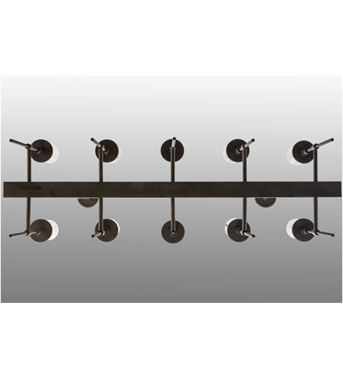 Meyda Lighting Fantasy 42" 10-Light Oil Rubbed Bronze Island Chandelier With Clear Shade Glass
