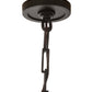 Meyda Lighting Fantasy 42" 10-Light Oil Rubbed Bronze Island Chandelier With Clear Shade Glass
