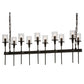 Meyda Lighting Fantasy 42" 10-Light Oil Rubbed Bronze Island Chandelier With Clear Shade Glass