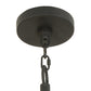 Meyda Lighting Fantasy 60" 24-Light 2-Tier Textured Black Chandelier With Sahara Taupe Idalight Shade
