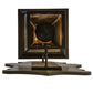 Meyda Lighting Fanucchi 18" 2-Light Timeless Bronze Lantern Wall Sconce With Clear Seeded Shade Glass